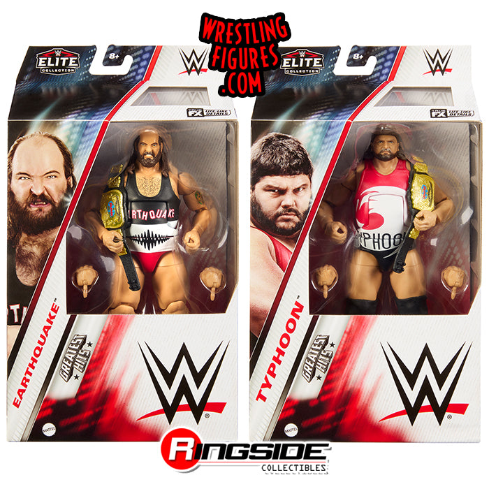 WWE Mattel Elite Natural Disaster 2個セット WWE Elite Collection Series Greatest Hits Earthquake and Typhoon