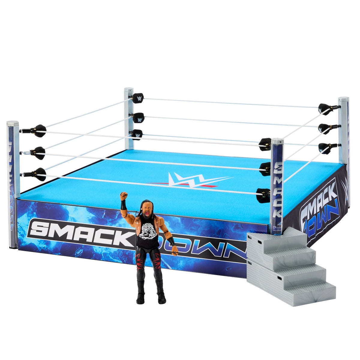 WWE Mattel Ultimate Edition SmackDown Ring [With Jacob Fatu, Exclusive ...