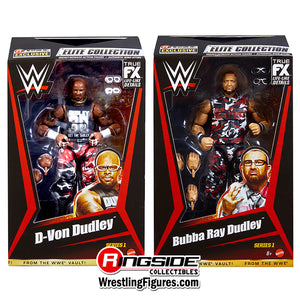 WWE Elite Collection From The Vault Ringside Exclusive Dudley Boyz Bubba Ray Dudley & D-Von